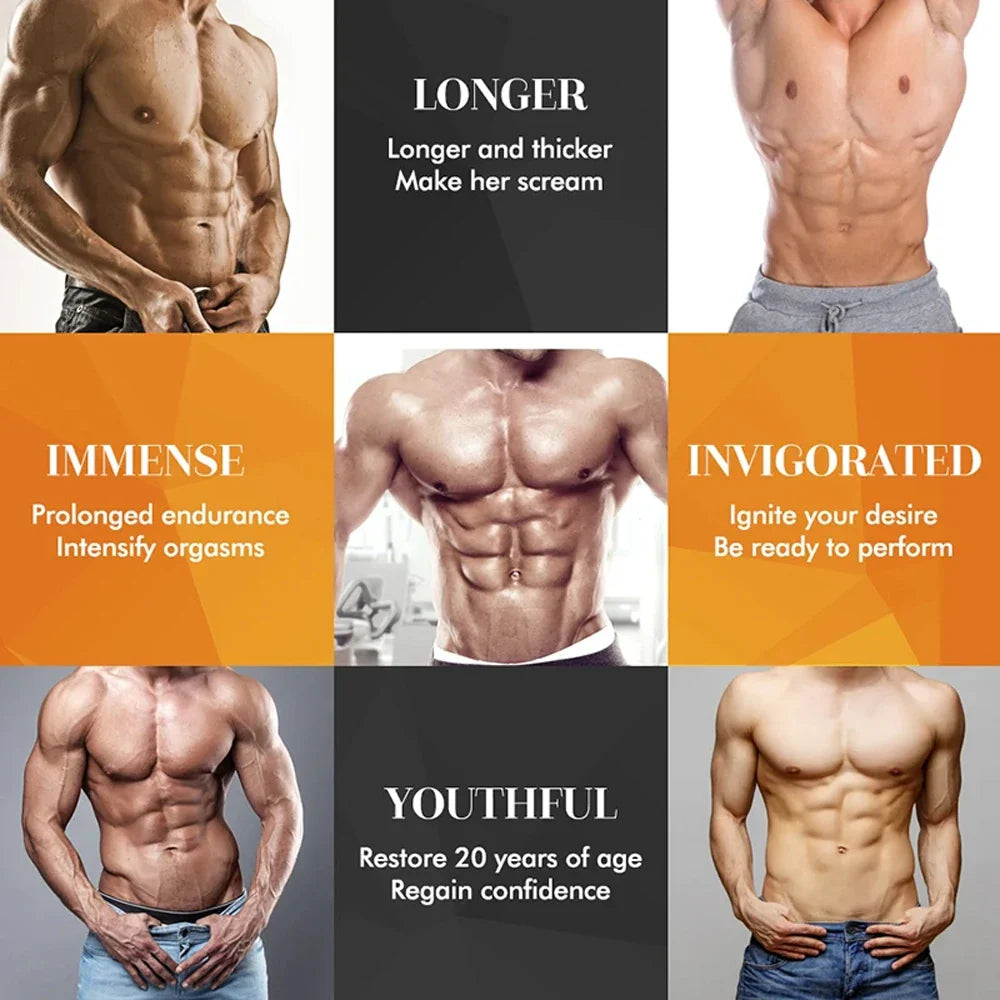 Men's Energy, Endurance and Vitality Booster, Builds Muscle, Strength and Drive