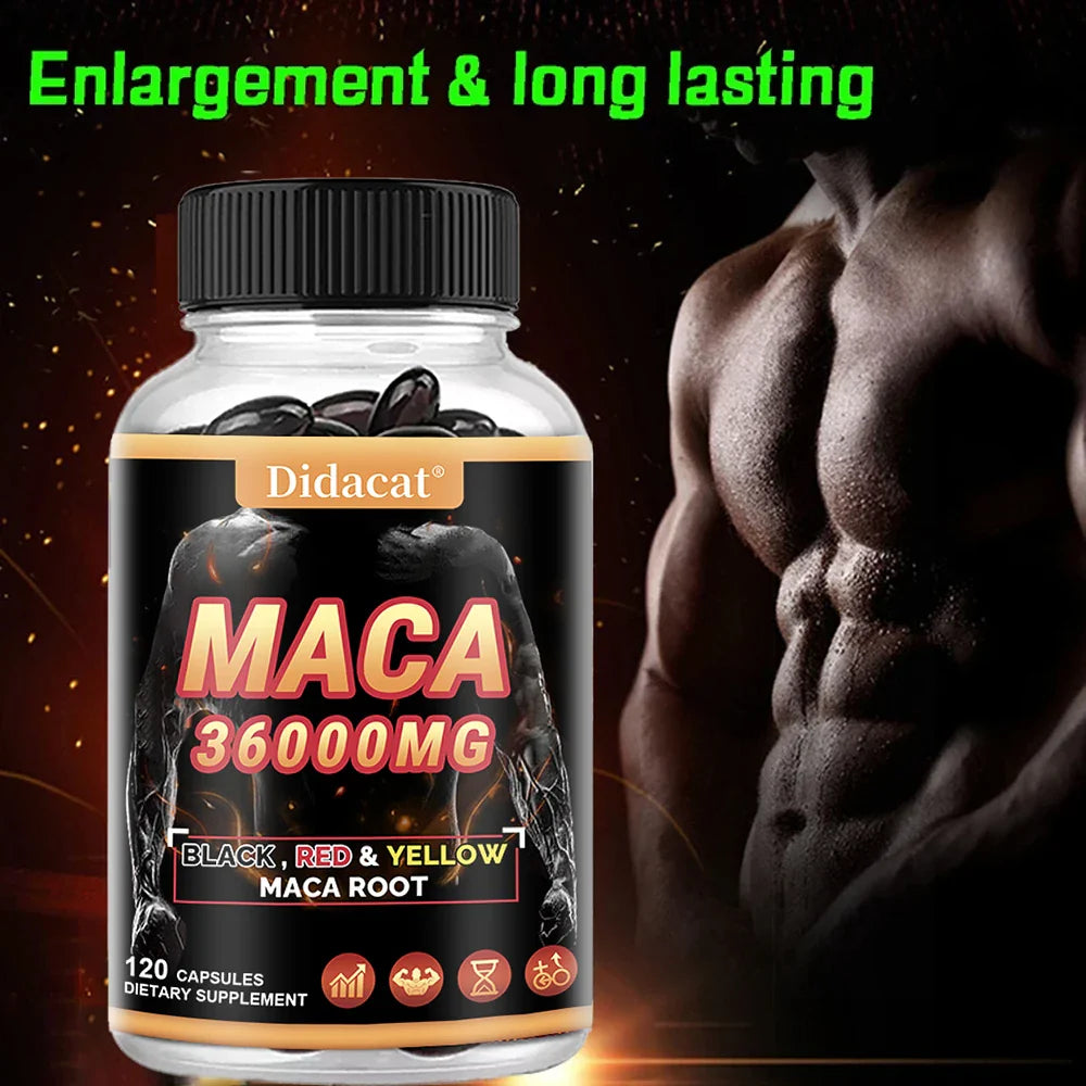 Men's Energy, Endurance and Vitality Booster, Builds Muscle, Strength and Drive
