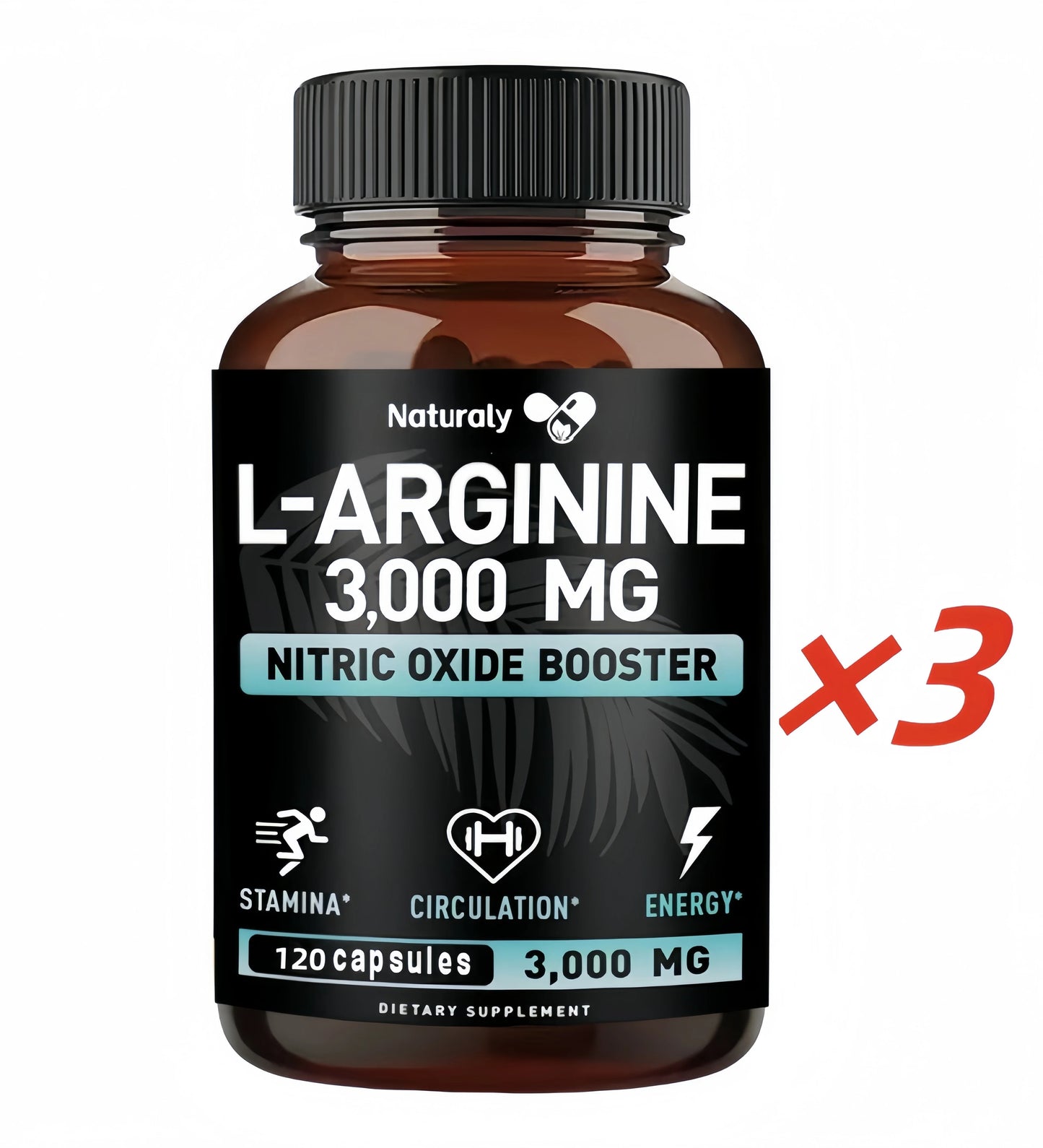 Men's Health Complete L-Arginine, Nitric Oxide Supplement - for Energy, Performance, Endurance, Muscle Growth, Vascular Function