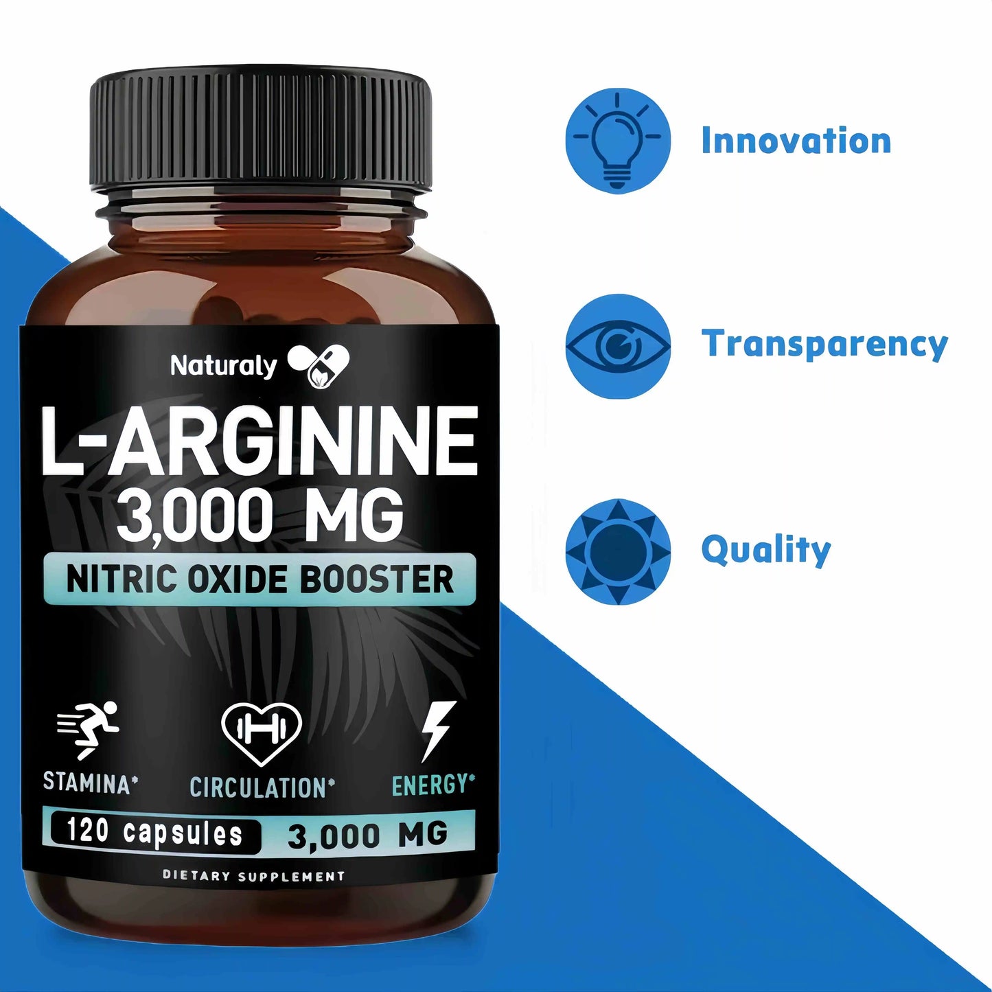 Men's Health Complete L-Arginine, Nitric Oxide Supplement - for Energy, Performance, Endurance, Muscle Growth, Vascular Function
