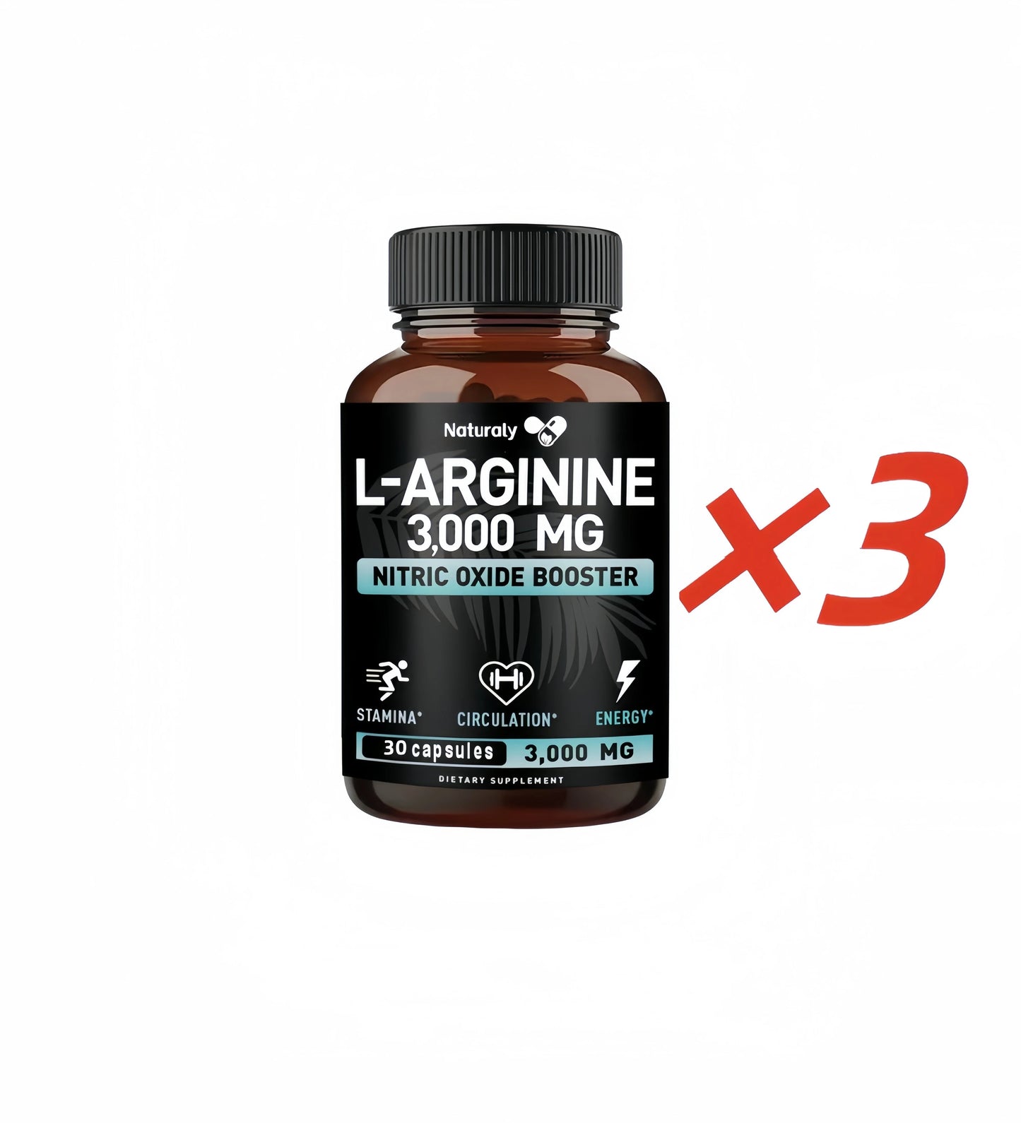 Men's Health Complete L-Arginine, Nitric Oxide Supplement - for Energy, Performance, Endurance, Muscle Growth, Vascular Function