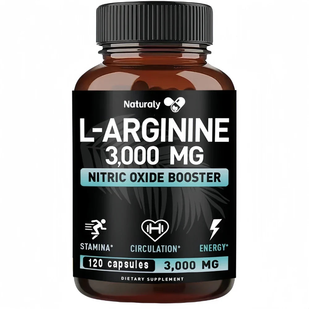 Men's Health Complete L-Arginine, Nitric Oxide Supplement - for Energy, Performance, Endurance, Muscle Growth, Vascular Function
