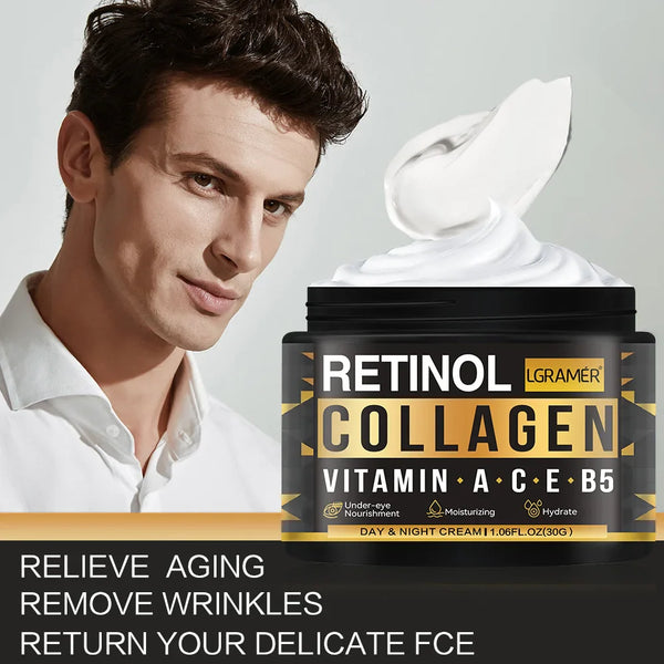 Men's Retinol Collagen Face Cream Skincare Moisturizing Brightening Hydrating Smooth Wrinkles Firming Facial Face Men Skin Care in Pakistan Men's Retinol Collagen Face Cream Skincare Moisturizing Brightening Hydrating Smooth Wrinkles Firming Facial Face Men Skin Care in Pakistan