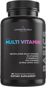 Methylated Multivitamin for Women & Men, Multi Vitamin - Mineral Supplement Capsules with Iron, B Complex, Selenium, & Zinc - Non-GMO, Gluten-Free, Vegetarian Multi Vitamins for Adults in Pakistan