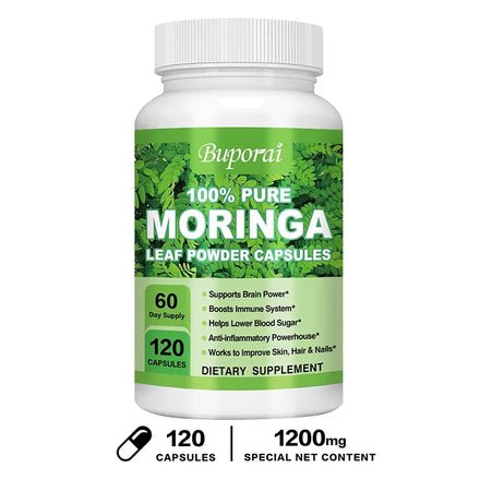 Moringa - Immune System, Energy & Metabolism Natural Anti-inflammatory Helps Detox, Antioxidant