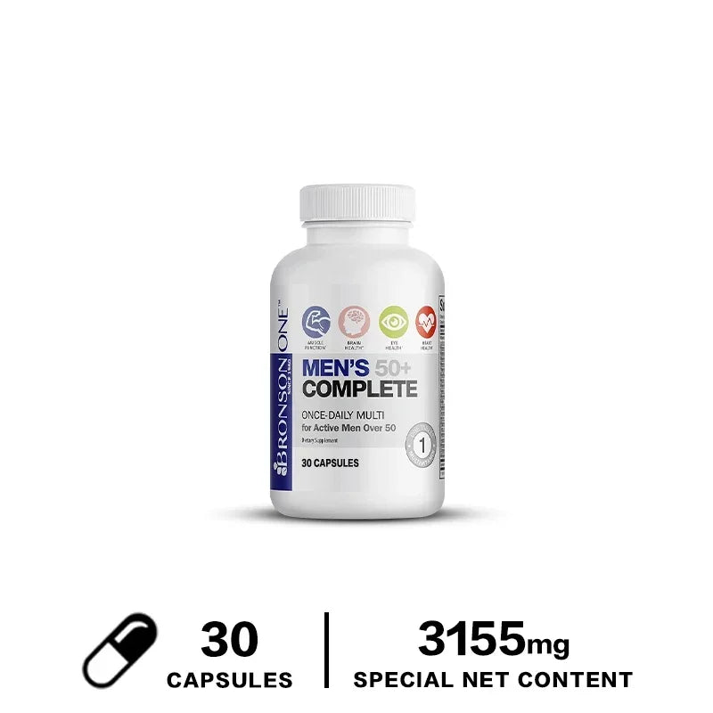 Multivitamin for men over 50 years old, natural high-quality formula, health supplement