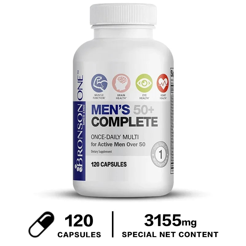 Multivitamin for men over 50 years old, natural high-quality formula, health supplement