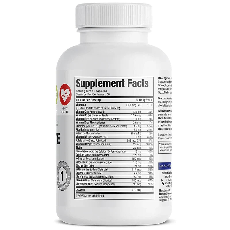Multivitamin for men over 50 years old, natural high-quality formula, health supplement