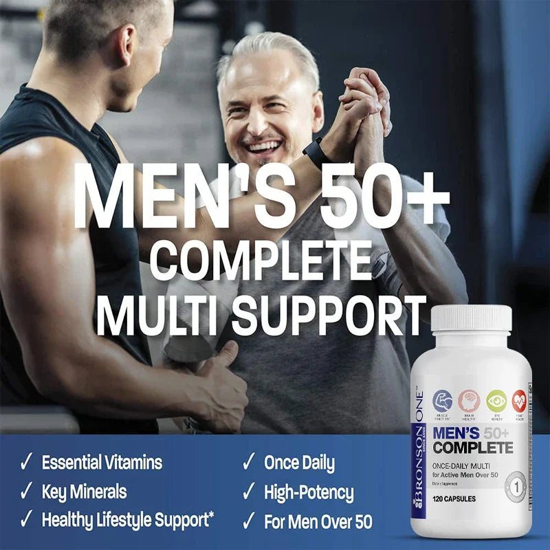 Multivitamin for men over 50 years old, natural high-quality formula, health supplement