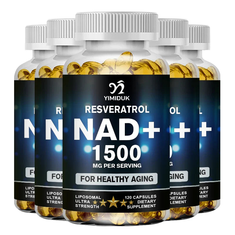 NAD Supplement, 1500mg - Liposomal NAD+ Supplement with Resveratrol, Stamina & Healthy Aging - Strength Capsules