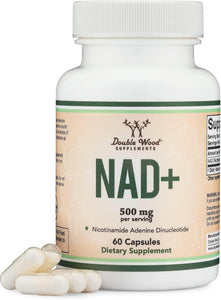 NAD+ Supplement NAD Booster Double Wood Brand in Pakistan Pure NAD+ Similar to Nicotinamide Riboside (Third Party Tested, Vegan Safe, Non-GMO) by Double Wood