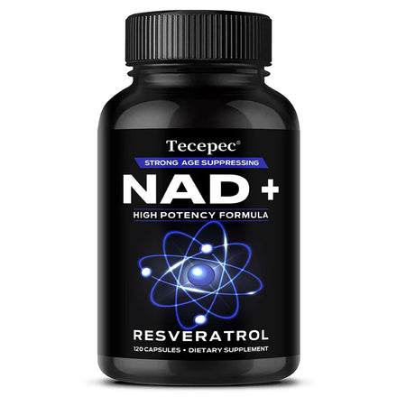 NAD+ Supplements, Supplements with Quercetin + Resveratrol - Supports Cell Health, Muscle, Brain, Vision and Heart Health