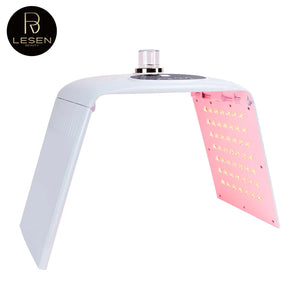 NEW Foldable LED Mask 7 Colors PDT Cold Nano Water Supplement Spray Spectrometer Beauty Tools Facial Mask Machine Salon Home Use in Pakistan