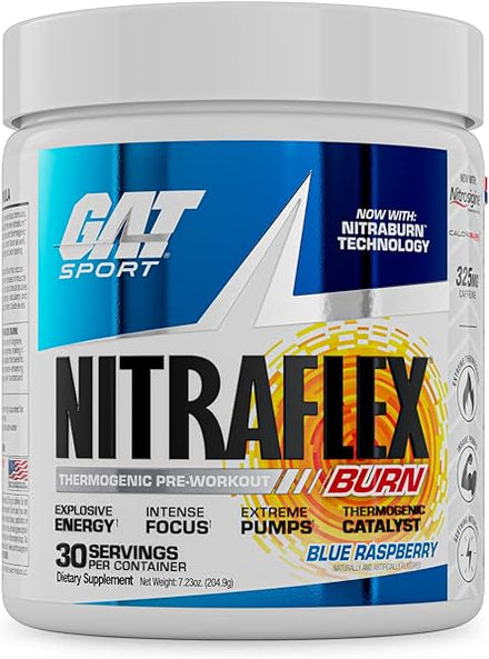 NITRAFLEX Burn, Pre-Workout, Blue Raspberry, 30 servings in Pakistan