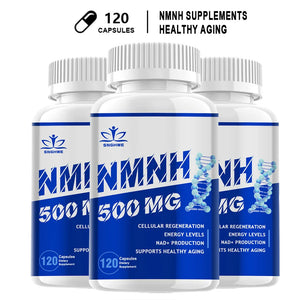 NMNH Supplements - Improve NAD Levels - Reduces Wrinkles,Skin Health -Energy,Immunity,Focus Support - NMN Capsules Alternatives