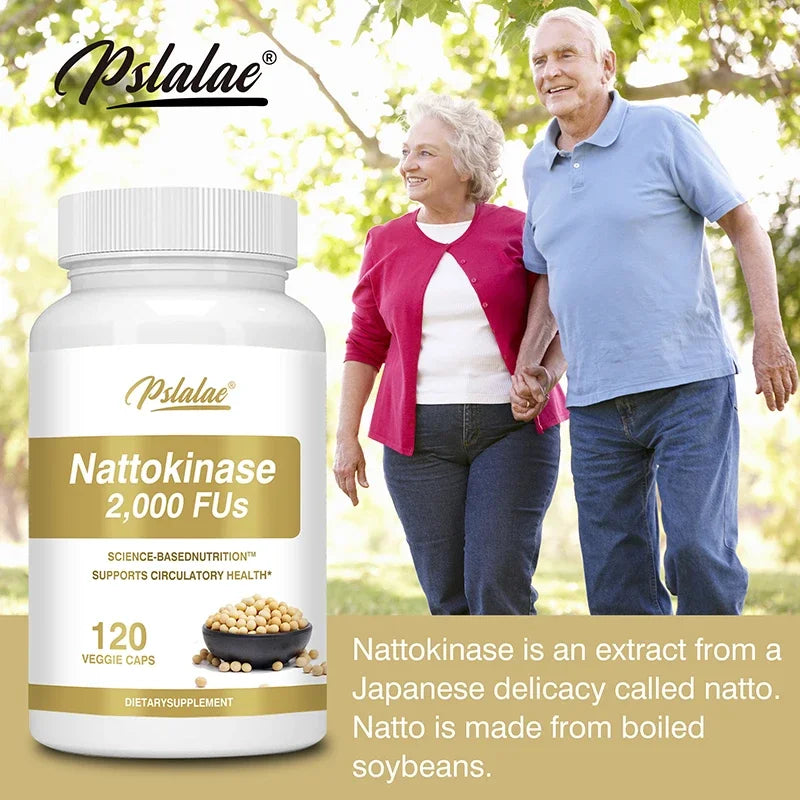 Nattokinase Supplement - Supports Heart Health & Circulatory & Normal Blood Flow, Non-GMO, Gluten Free