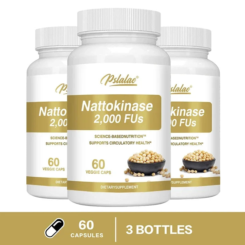 Nattokinase Supplement - Supports Heart Health & Circulatory & Normal Blood Flow, Non-GMO, Gluten Free