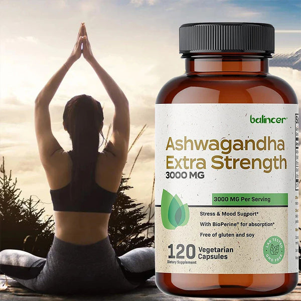Natural Ashwagandha Stress & Mood Relief Herbal Vegetarian KSM-66 Capsules Anti-Anxiety Stress Relief Brain Health in Pakistan Natural Ashwagandha Stress & Mood Relief Herbal Vegetarian KSM-66 Capsules Anti-Anxiety Stress Relief Brain Health in Pakistan