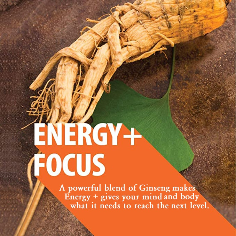 Natural Ginseng Extract Capsules Men's Strength and Mood Supplement Extended Size Male Care Extended Time