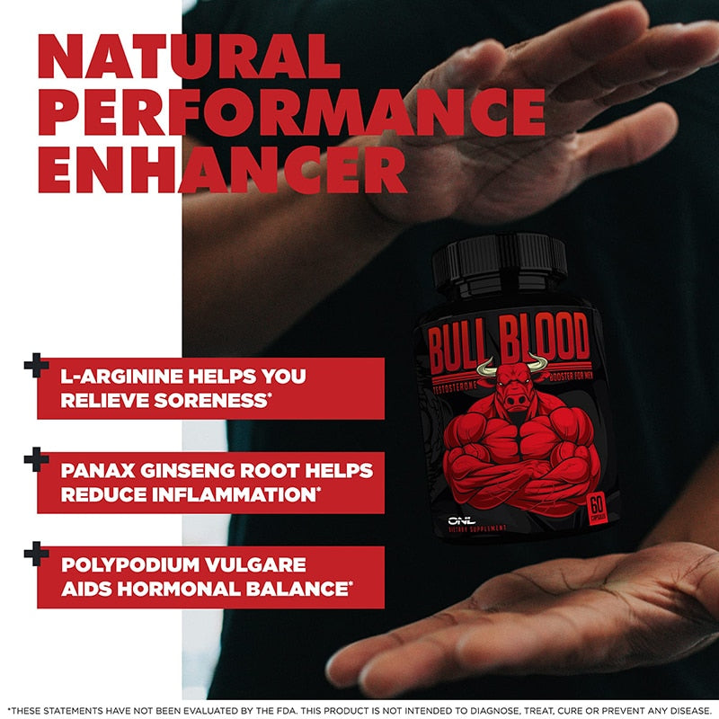 Natural Testosterone Booster for Male Muscle Growth Best High Endurance Growth Increase Long Lasting Supplement for Men