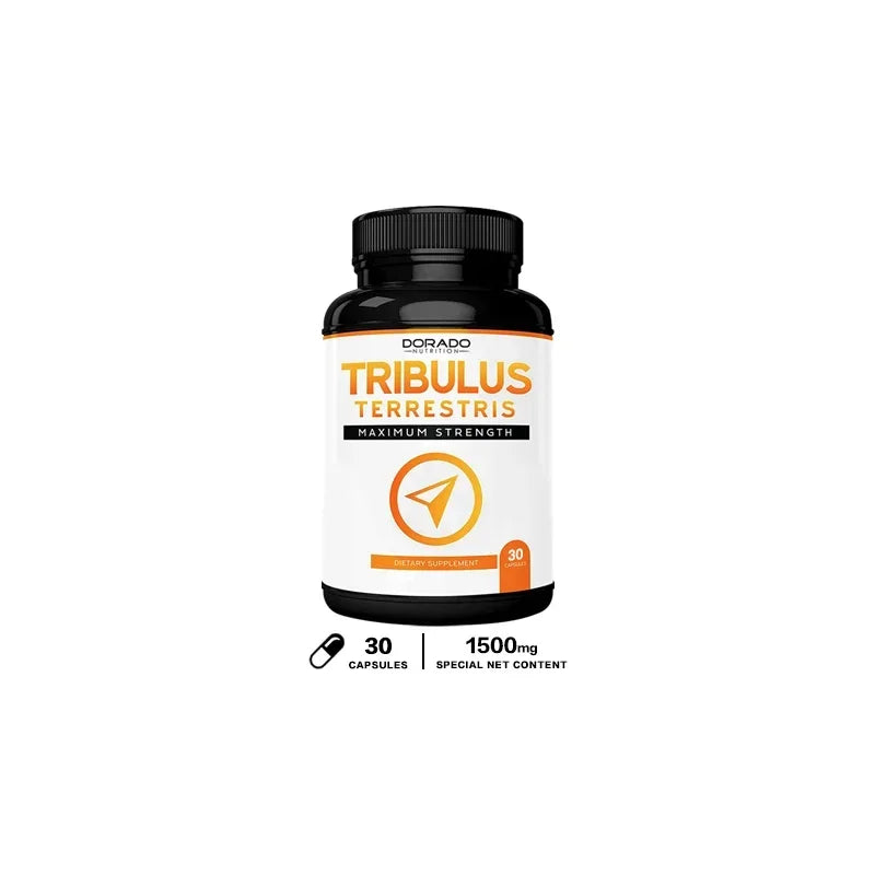 Natural Tribulus Terrestris - 10x Concentrated Extract Equivalent Supports Athletic Performance Gluten-Free, Non-GMO