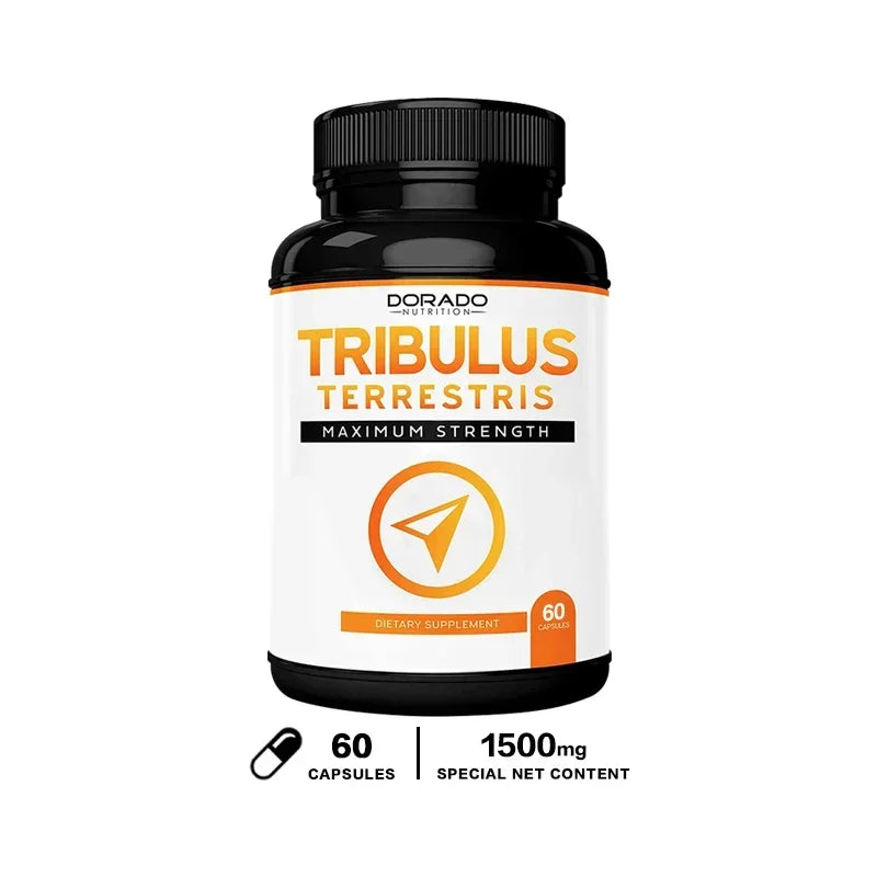 Natural Tribulus Terrestris - 10x Concentrated Extract Equivalent Supports Athletic Performance Gluten-Free, Non-GMO