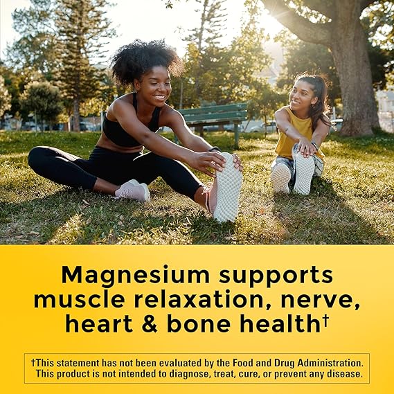 Nature Made Magnesium Glycinate Supplement for Muscle Heart Nerve and Bone Support in Pakistan