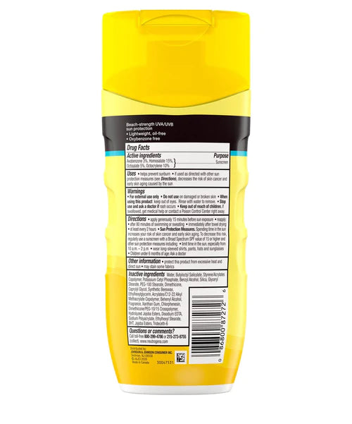 Neutrogena Sunscreen Lotion Beach Defense Water + Sun Protection SPF 70