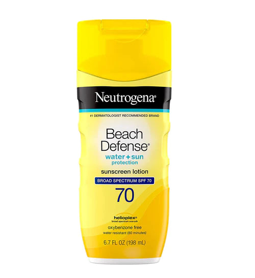 Neutrogena Sunscreen Lotion Beach Defense Water + Sun Protection SPF 70 in Pakistan Neutrogena Sunscreen Lotion Beach Defense Water + Sun Protection SPF 70 in Pakistan