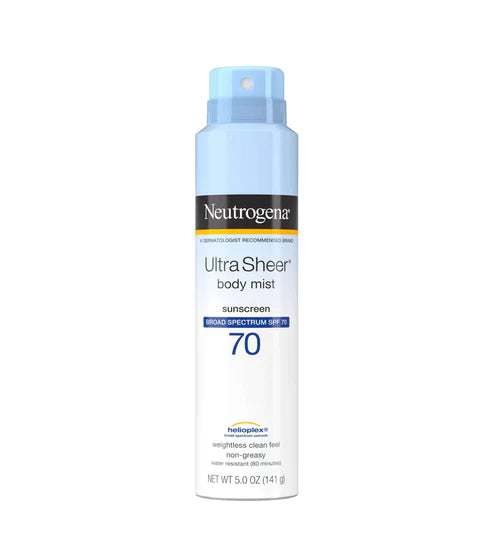 Neutrogena Sunscreen Spray Ultra Sheer Body Mist SPF 70 in Pakistan Neutrogena Sunscreen Spray Ultra Sheer Body Mist SPF 70 in Pakistan