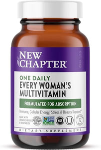 New Chapter Women's Multivitamin for Immune, Beauty + Energy Support with 20+ Nutrients -- Every Woman's One Daily, Gentle on the Stomach, 72 Count in Pakistan