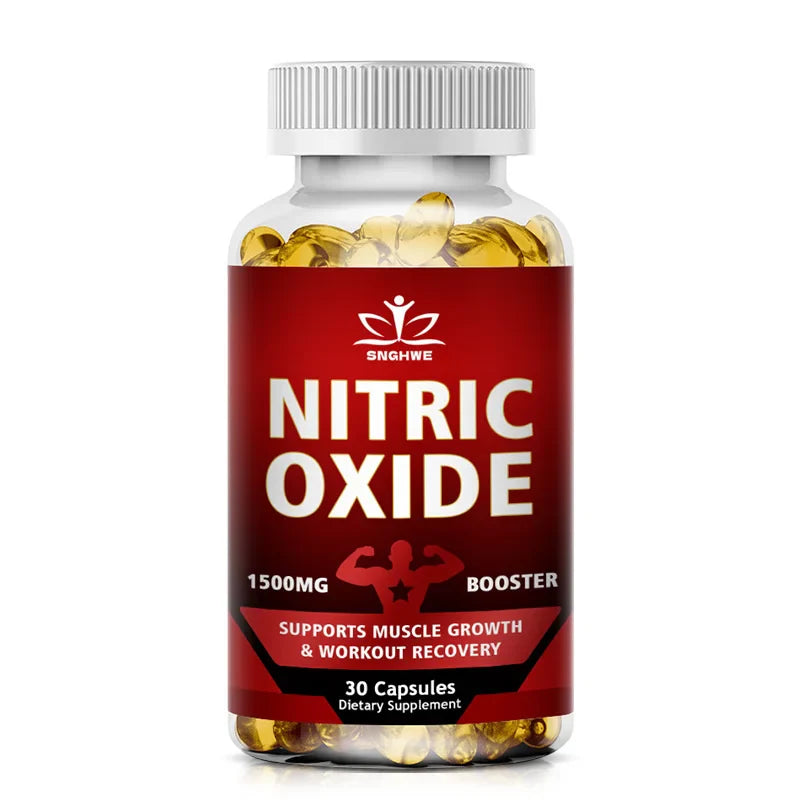Nitric Oxide Booster Pre-Workout Boosts Muscle, Pump, Energy and Endurance,Performance & Muscle Mass,L-arginine Supplement