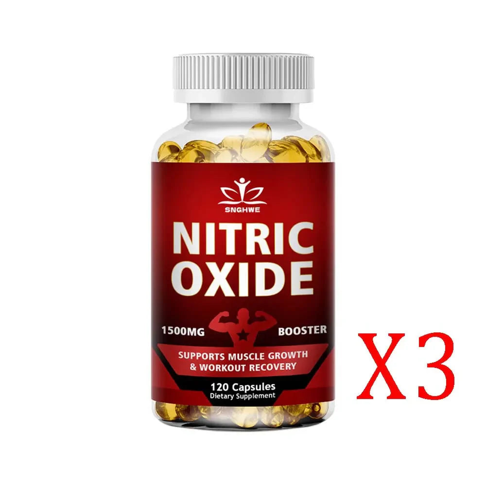 Nitric Oxide Booster Pre-Workout Boosts Muscle, Pump, Energy and Endurance,Performance & Muscle Mass,L-arginine Supplement