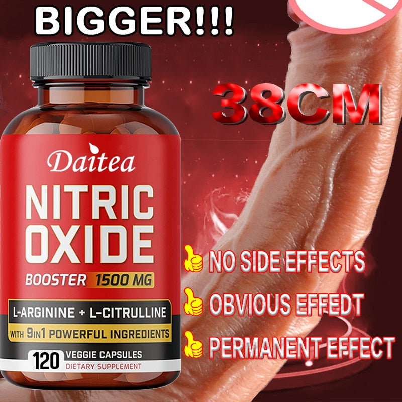 Nitric Oxide Booster Strength Pump Supplements Maximum Blood Flow Increases Muscle Pump Energy Endurance