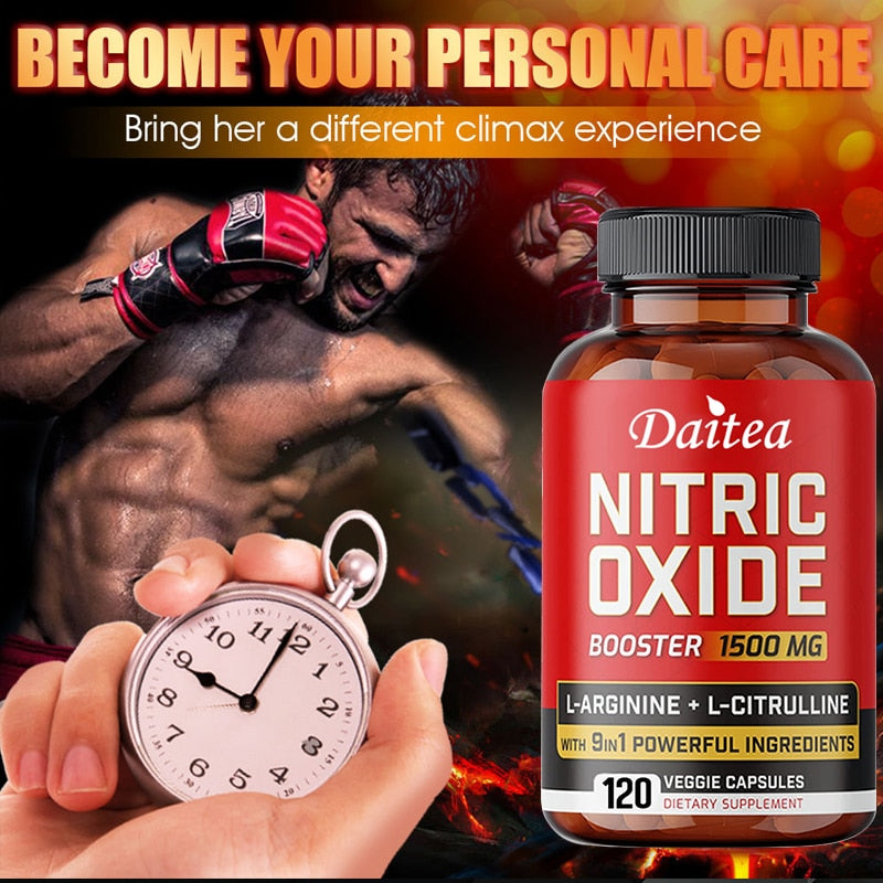 Nitric Oxide Booster Strength Pump Supplements Maximum Blood Flow Increases Muscle Pump Energy Endurance