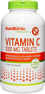 NutriBiotic - Vitamin C 1000 Mg, 250 Count Tablets | Essential Immune & Antioxidant Collagen Support Supplement | Pharmaceutical Grade L-Ascorbic Acid | Vegan, Non-GMO & Gluten Free in Pakistan