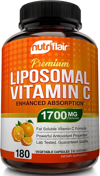 NutriFlair Liposomal Vitamin C 1700mg, 180 Ca in Pakistan