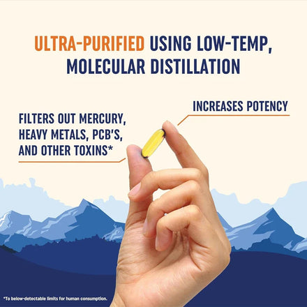 Omega 3 60 capsules fish oil over 2100 milligrams Omega 3 fatty acids | 1300 milligrams EPA+860 milligrams DHA