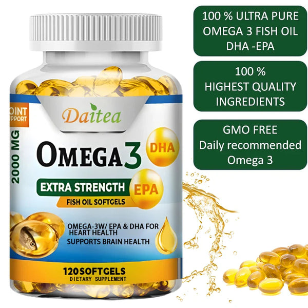 Omega-3 Fish Oil Rich In DHA and EPA, Improve Bad Mood, Relieve Stress, Strengthen The Brain, Improve Memory and Intelligence in Pakistan Omega-3 Fish Oil Rich In DHA and EPA, Improve Bad Mood, Relieve Stress, Strengthen The Brain, Improve Memory and Intelligence in Pakistan