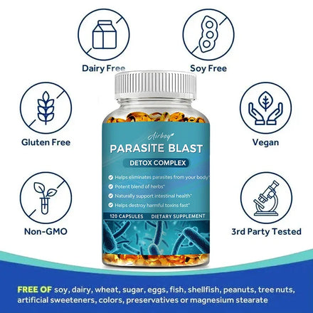 Parasite Blast - Promotes Intestinal Health, Metabolism, Digestive Health, and Improves The Immune System