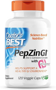 PepZin GI, Zinc-L-Carnosine Complex, Non-GMO, Vegan, Gluten Free, Soy Free, Digestive Support, 120 Veggie Caps in Pakistan