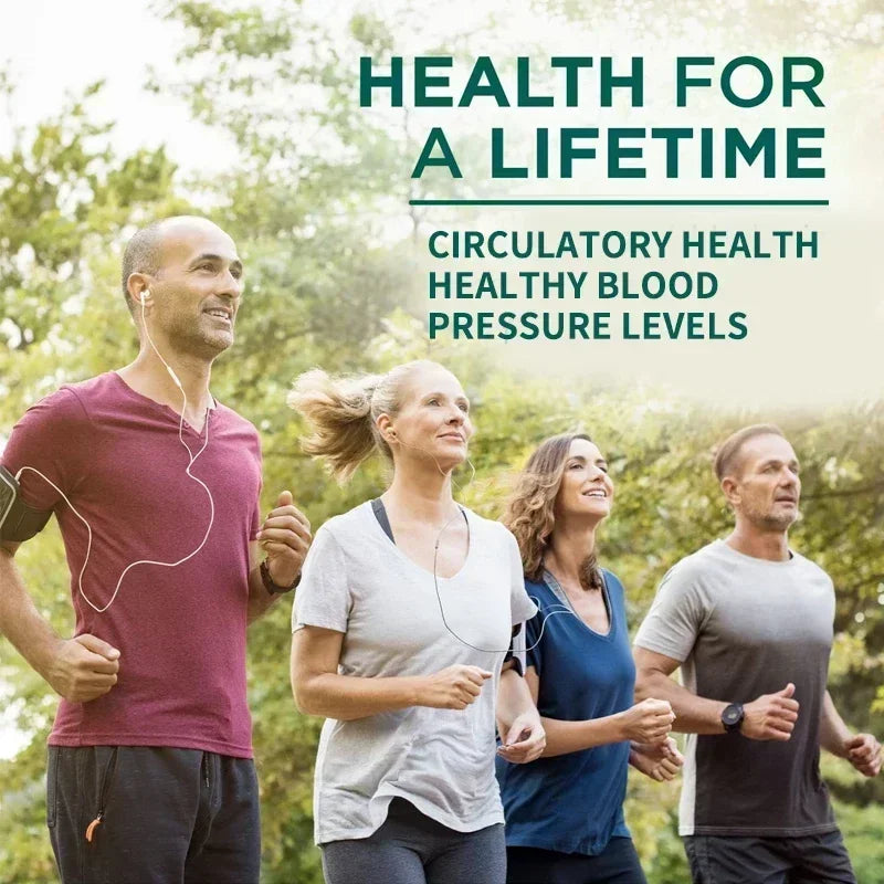Premium Blood Pressure Supplement for Cardiovascular and Heart Health with Garlic, Hawthorn & Hibiscus - 120 Capsules