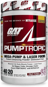 Pumptropic Mega-Pump & Laser Focus Potent Enhancing Powder (Stimulant-Free), 40 Servings (Fruit Punch) in Pakistan
