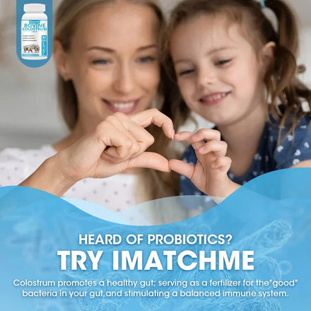 Pure Bovine Colostrum Tablet, Cattle Colostrum Supplement for Gut Health, Immune Support, Muscle Recovery Probiotic 80 pills