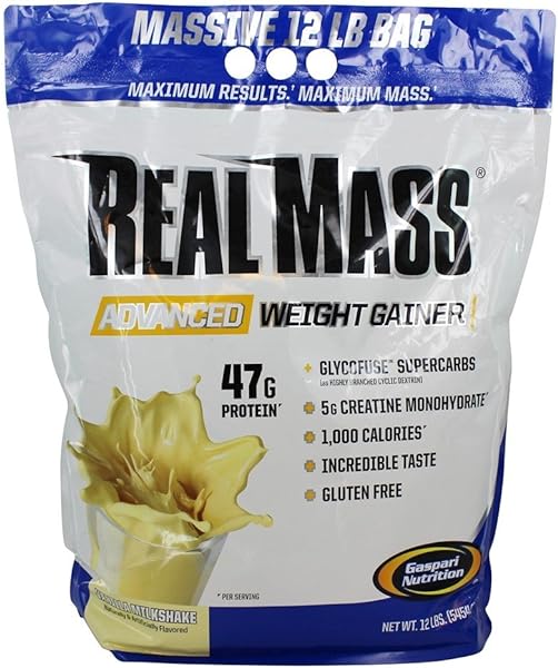 Real Mass, Advanced Weight Gainer, High Protein, Gycofuse Carbs, and Creatine Monohydrate, Modern Formulation for Mass (12 Pounds, Vanilla Milkshake) in Pakistan in Pakistan Real Mass, Advanced Weight Gainer, High Protein, Gycofuse Carbs, and Creatine Monohydrate, Modern Formulation for Mass (12 Pounds, Vanilla Milkshake) in Pakistan in Pakistan
