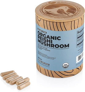 Reishi Organic Mushroom Supplement Capsules | Ganoderma Extract, Immune Support Supplement | Boosts Energy, Fights Fatigue & Supports Cognitive Function | Mushroom Extract Capsules (200) in Pakistan