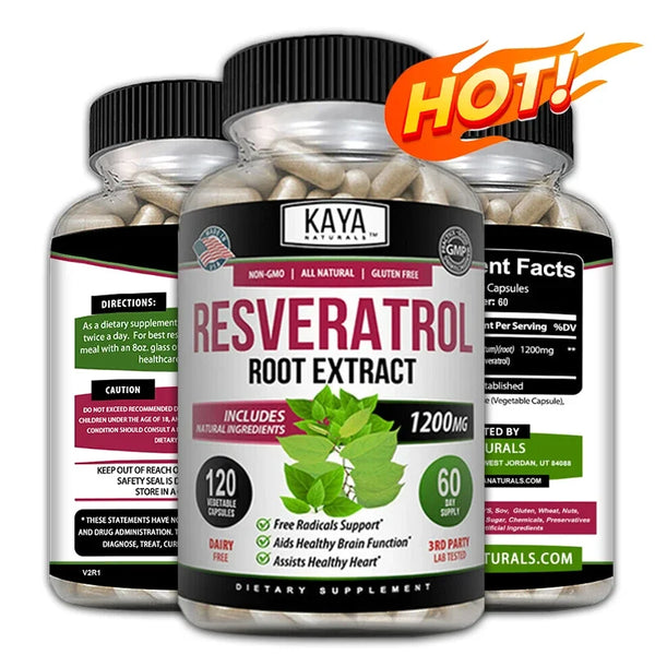 Resveratrol Capsules - Antioxidant Supplement to Support Circulatory Health and Overall Wellness - Non-GMO in Pakistan Resveratrol Capsules - Antioxidant Supplement to Support Circulatory Health and Overall Wellness - Non-GMO in Pakistan