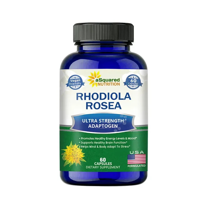 Rhodiola Rosea Capsules - Super Adaptogen - High Strength Rhodiola Rosea Complex Supplement, Mood, Brain, Non-GMO, Gluten-Free