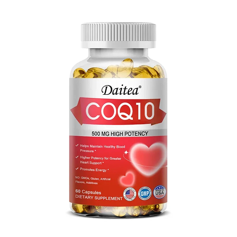 120 Coenzyme Q10 Capsules Provide Energy Vitamin Health Food Organic Ultra High Absorption COQ10