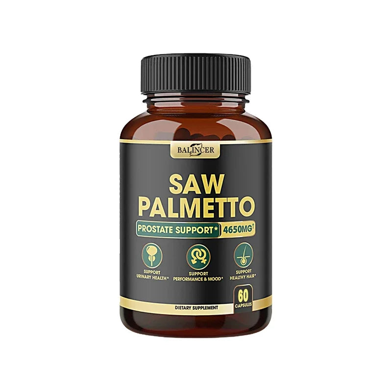 11-in-1 Saw Palmetto Capsules with Ashwagandha, Turmeric, Tribulus, Maca, Healthy Prostate and Hair Support